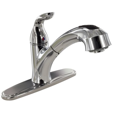 VALTERRA KITCHEN FAUCET, 8IN PULL OUT HYBRID, 1 LEVER, CERAMIC DISC, CHROME PF231341